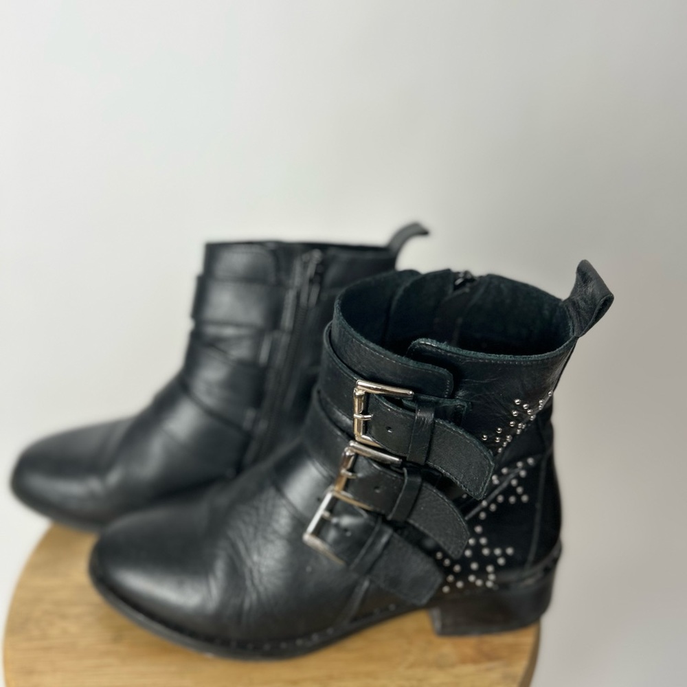 Moto style booties